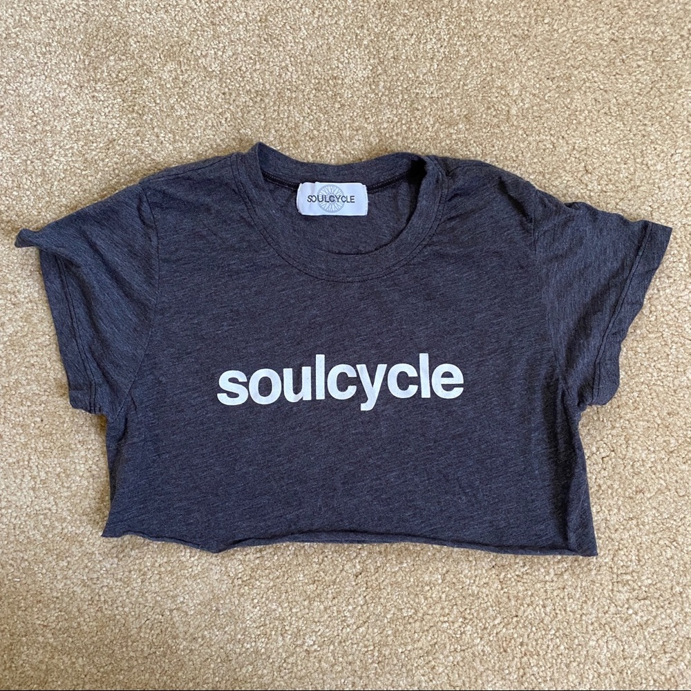 Custom Cropped Soul Cycle Workout Top